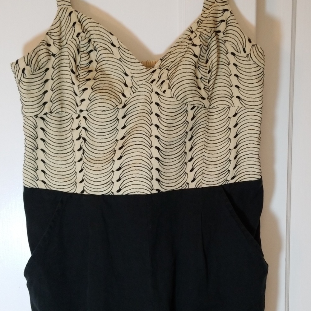 Anthropologie Lilka Banana Linen Blend Romper - Picture 5 of 8